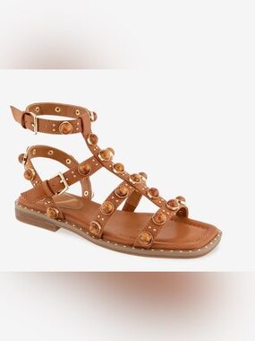 EUC Kenneth Cole New York Women's Ruby Stones Sandal